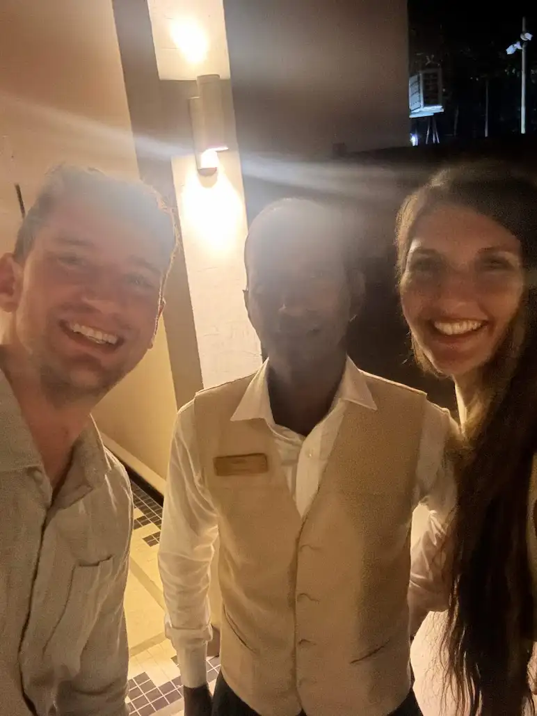 Nici, Manuel und unser Freund aus dem Resort